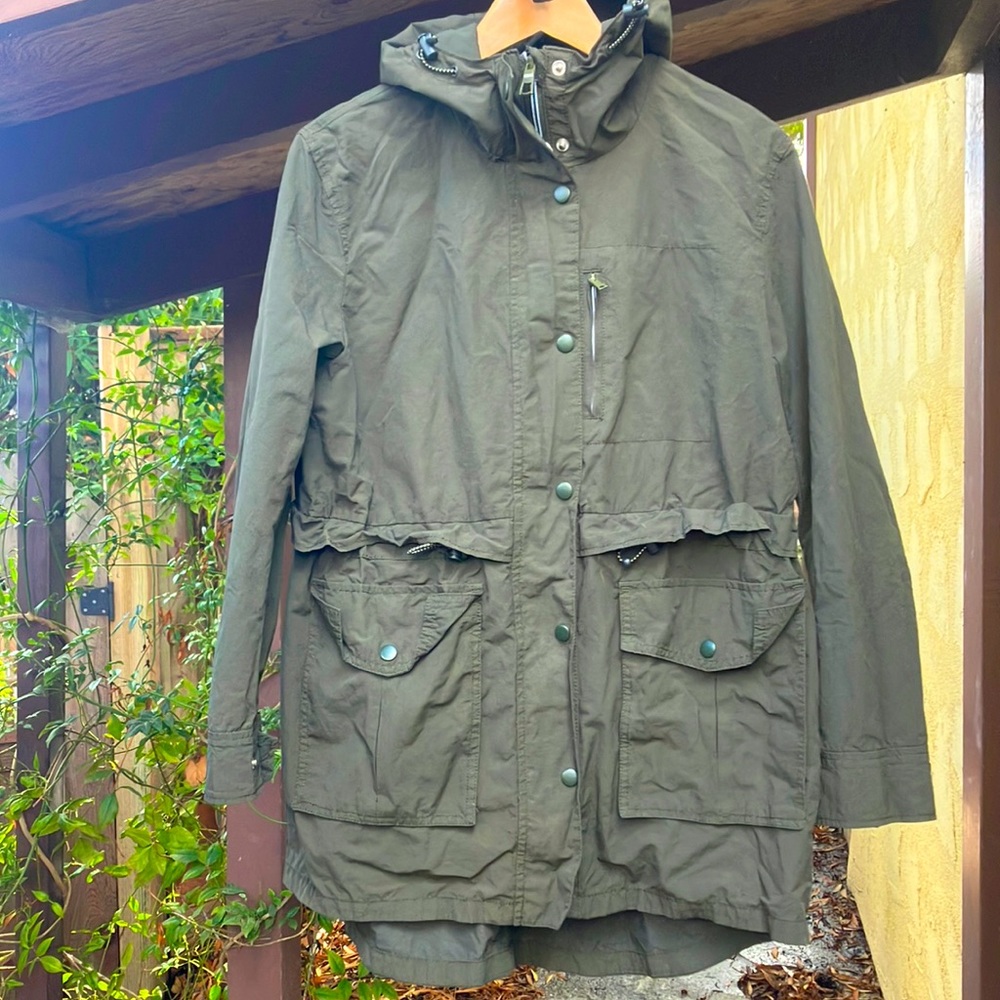 J Crew Waxed Canvas trench